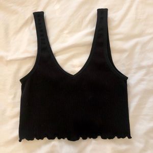 black ribbed tank NEVER WORN